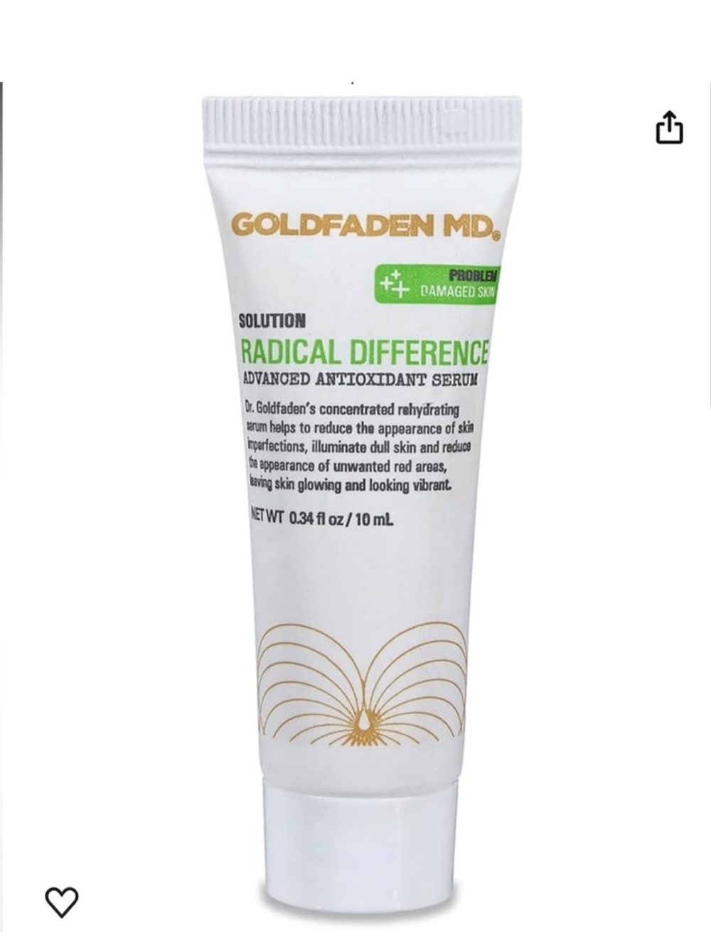 Goldfaden MD Radical Difference Advanced Antioxidant Serum 0.34oz/10ml SEALED